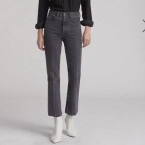 Rag & Bone Grey Kuro Dylan Crop Flare Jeans High‎ Rise Denim Size 32